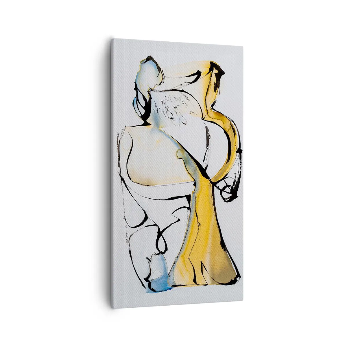 Canvastavla - Bild på duk - Abstraktion i glas - 55x100 cm