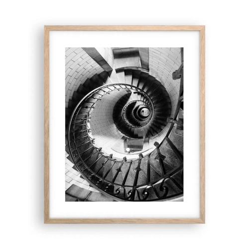 Affisch i ram av ljusek - Högre och högre - 40x50 cm