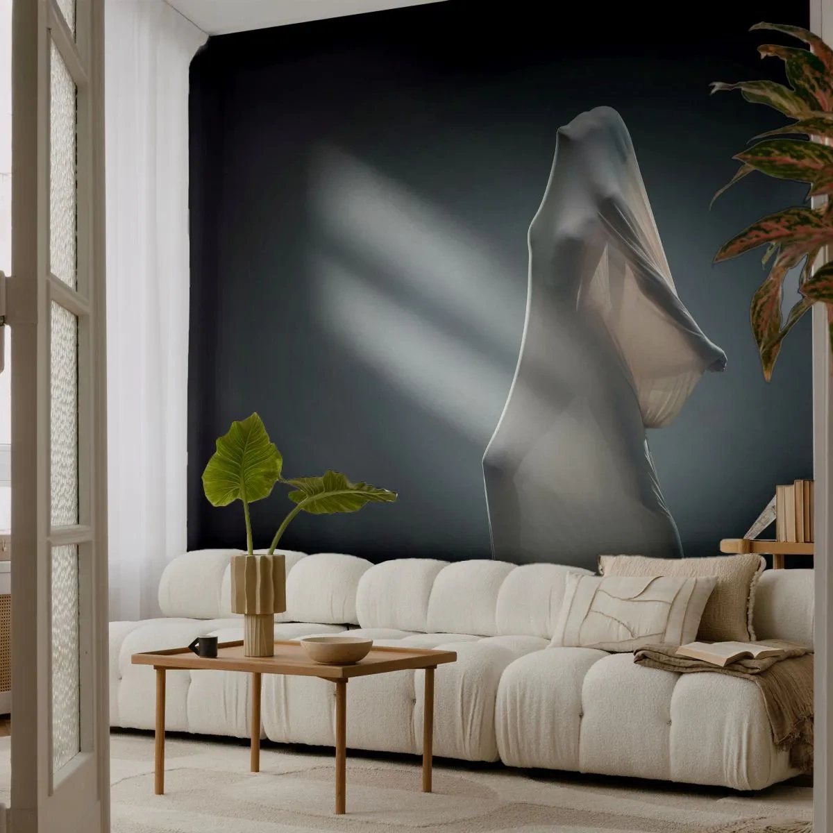 Fototapet Standard Eco - Dolda drömmar - Kvinna, Dansa, Bit - 400x280 cm