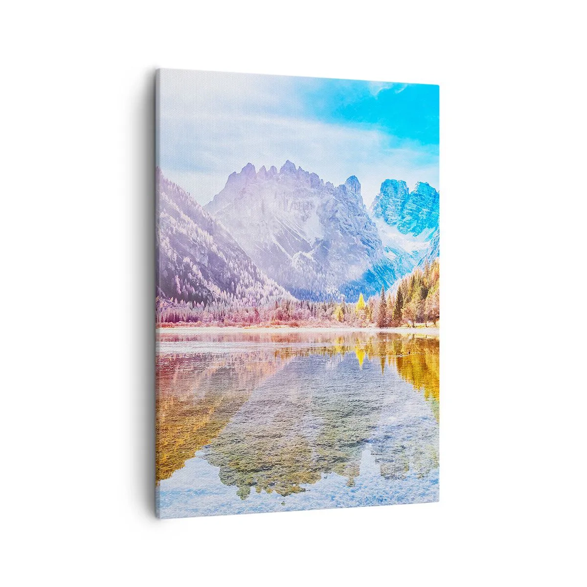 Canvastavla - Bild på duk - Det är redan höst i fjällen - 50x70 cm