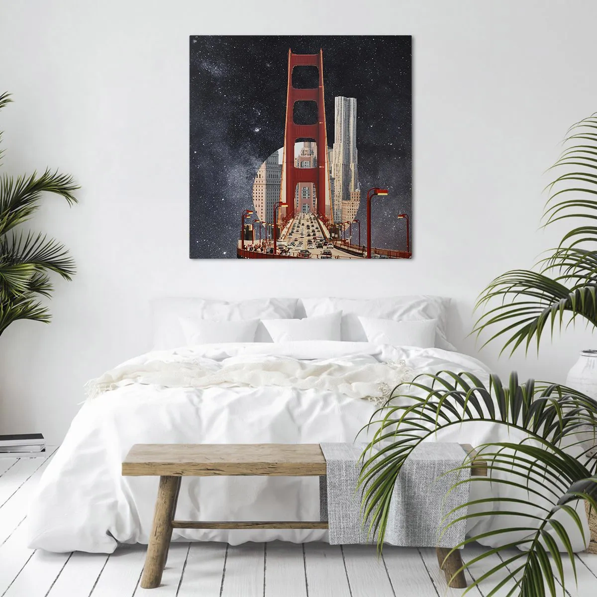 Canvastavla - Bild på duk - Alltid i centrum - 50x50 cm