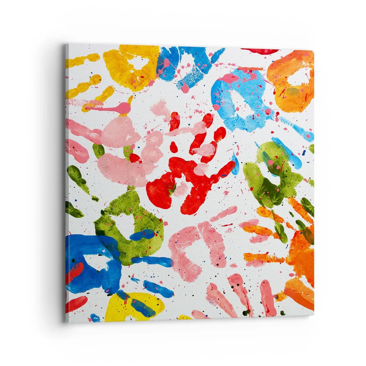 Canvastavla - Bild på duk - Följs spåren - 70x70 cm