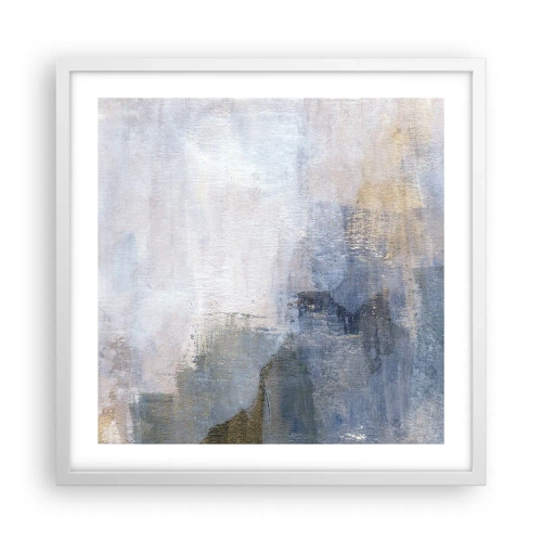 Affisch i vit ram - Färgernas toner och ackord - 50x50 cm