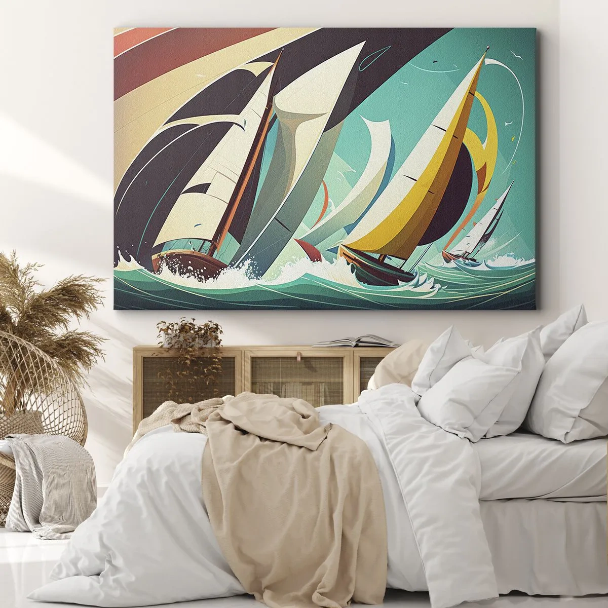 Canvastavla - Bild på duk - Icke rädda för elementen - 70x50 cm