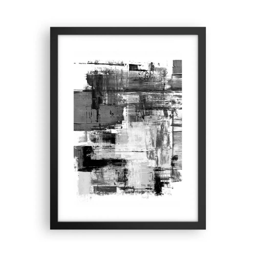 Affisch i svart ram - Grått är vackert - 30x40 cm