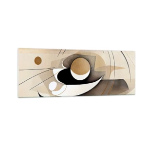 Glastavla - Bild på glas - Komposition: essensen av saker och ting - 140x50 cm