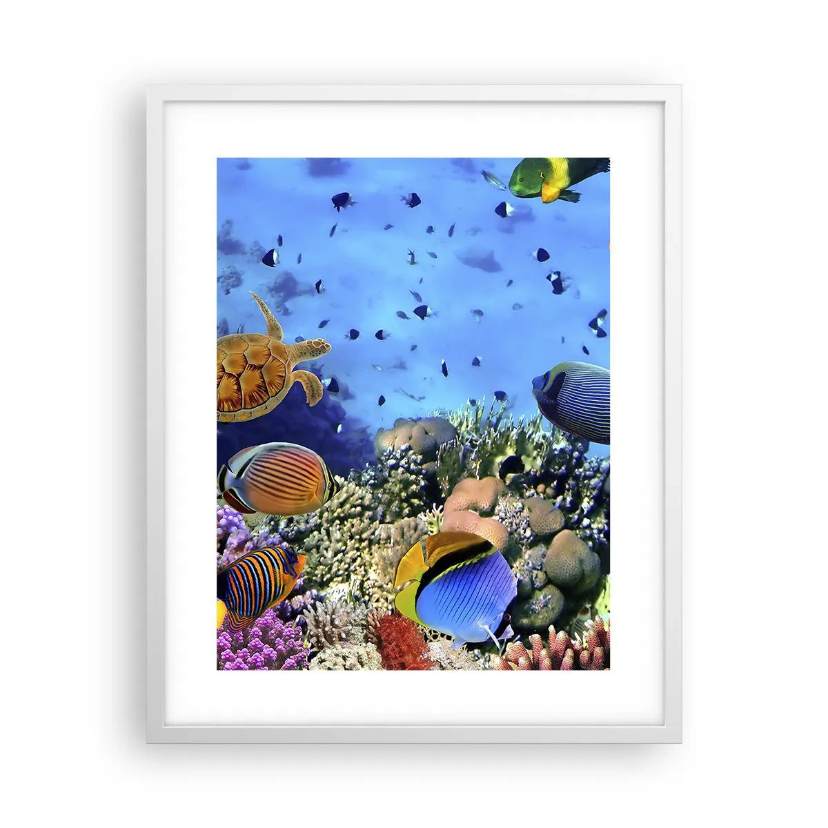 Affisch i vit ram - Vad vet vi om livet... - 40x50 cm