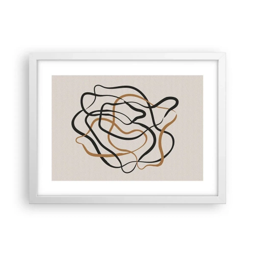 Affisch i vit ram - Allt har gått fel - 40x30 cm