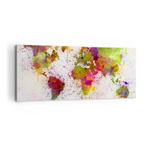 Canvastavla - Bild på duk - Det blev bara så - 120x50 cm