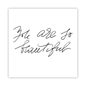 Affisch - Verkligen, tro mig... - 50x50 cm