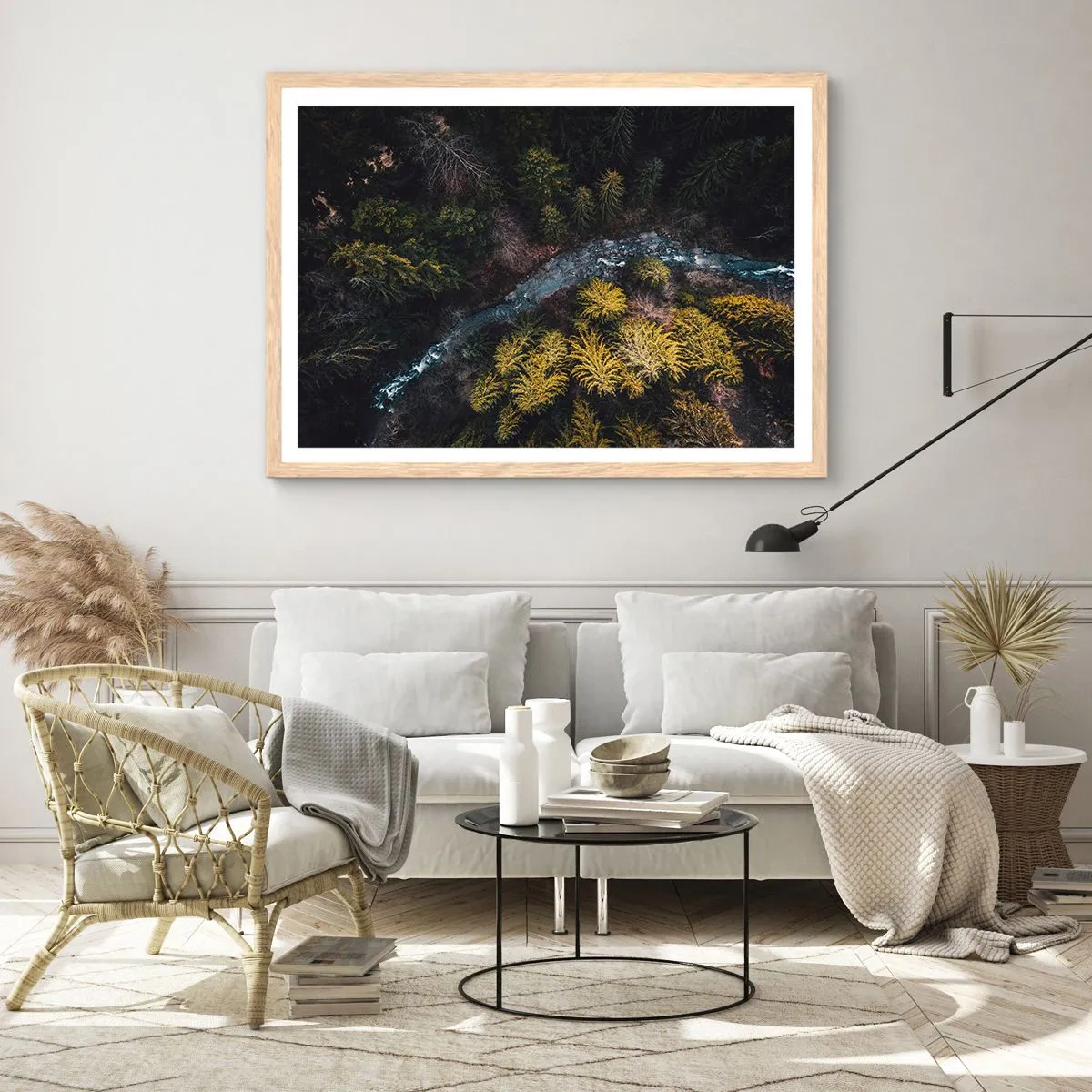 Affisch i ram av ljusek - Snabbt, allt snabbare - 70x50 cm