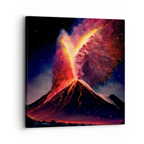 Canvastavla - Bild på duk - Skönhet och skräck - 30x30 cm