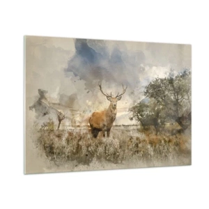 Glastavla - Bild på glas - Värdighet - styrka - dignitet - 100x70 cm