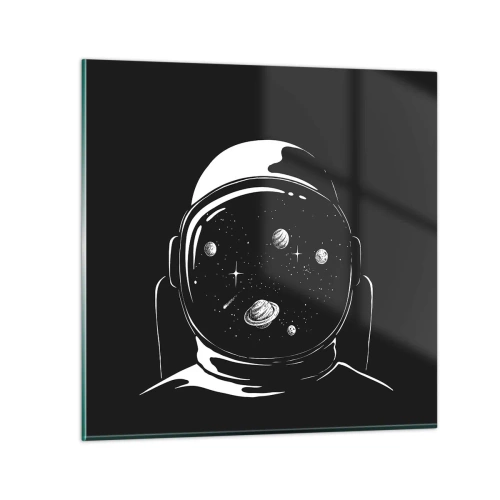 Glastavla - Bild på glas - Fin utsikt - 60x60 cm