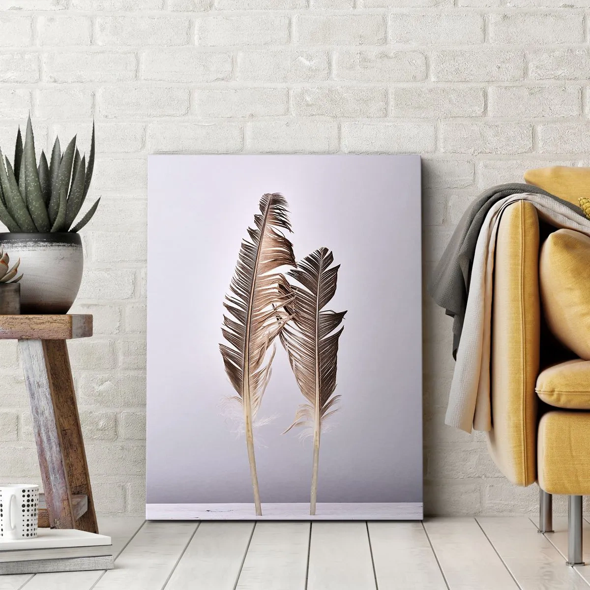 Canvastavla - Bild på duk - Mot intet - 70x100 cm