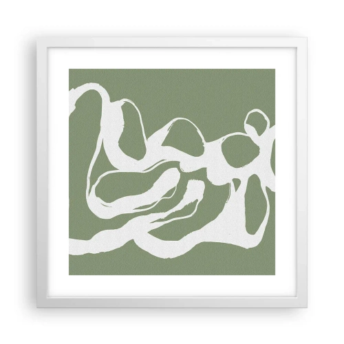 Affisch i vit ram - Rymdens kallelse - 40x40 cm