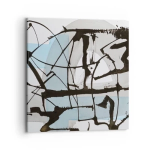 Canvastavla - Bild på duk - Blått trots allt - 70x70 cm