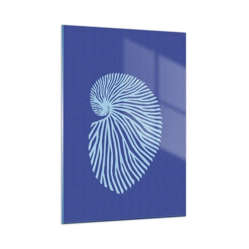 Glastavla - Bild på glas - Födelse av ett skal - 50x70 cm