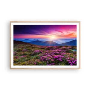 Affisch i ram av ljusek - Doftande örter - 91x61 cm