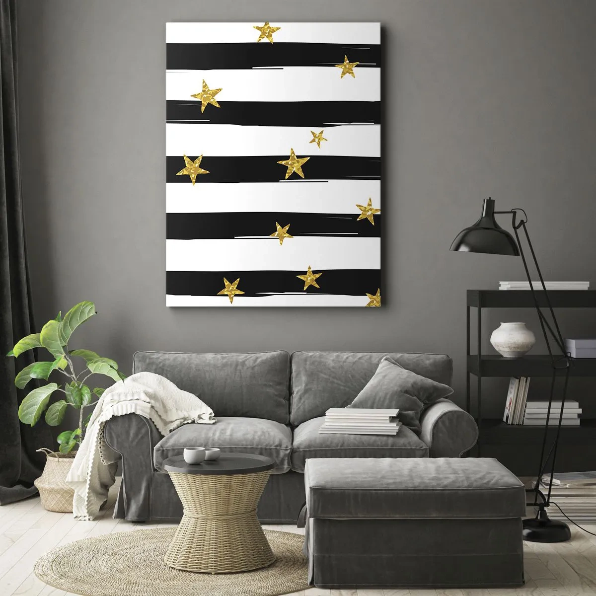 Canvastavla - Bild på duk - Alla är vi födda under lycklig stjärna - 50x70 cm