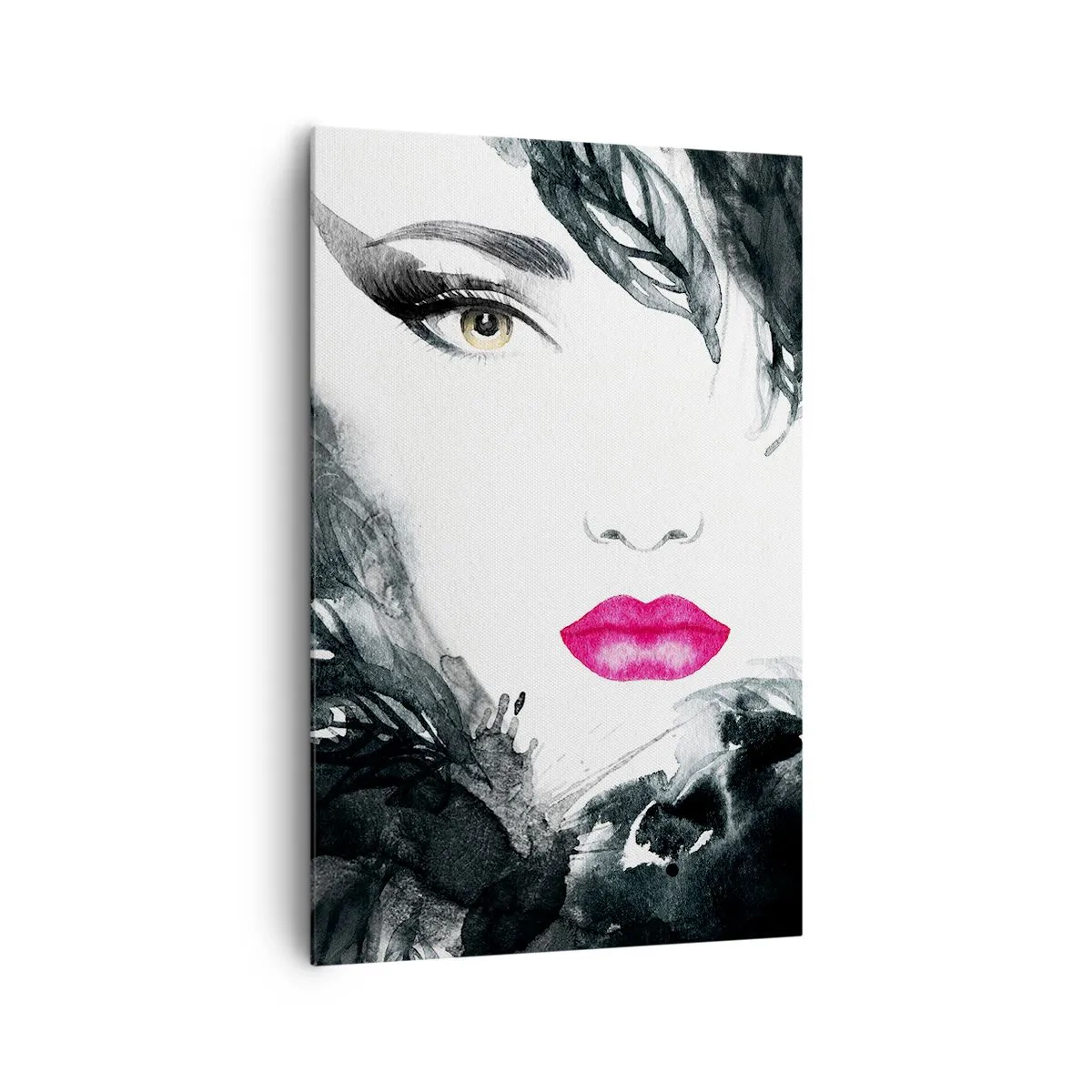 Canvastavla - Bild på duk - Observera! Femme fatale - 80x120 cm