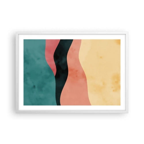 Affisch i vit ram - Enig oenighet - 70x50 cm