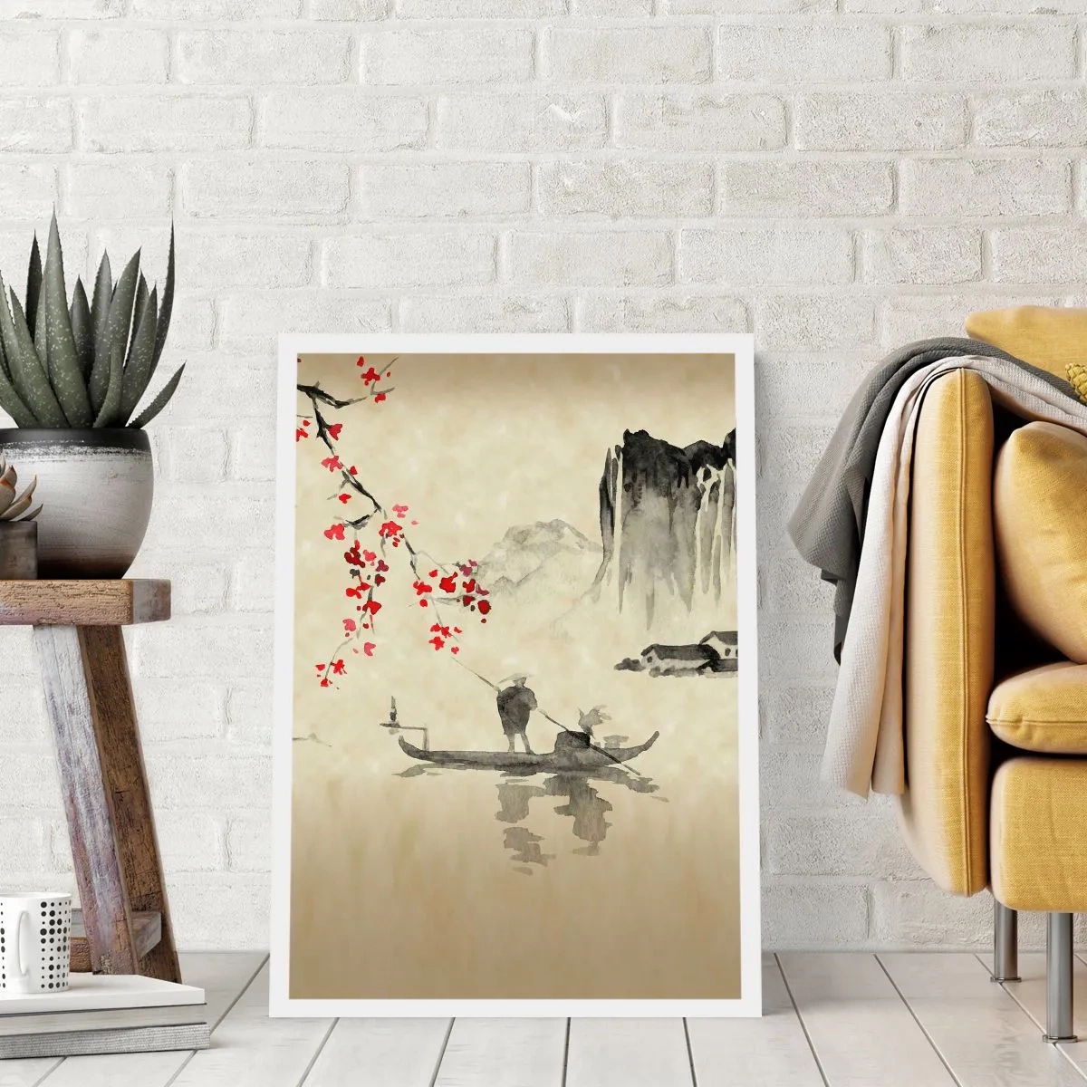 Affisch - I det blommande körsbärslandet - 40x50 cm