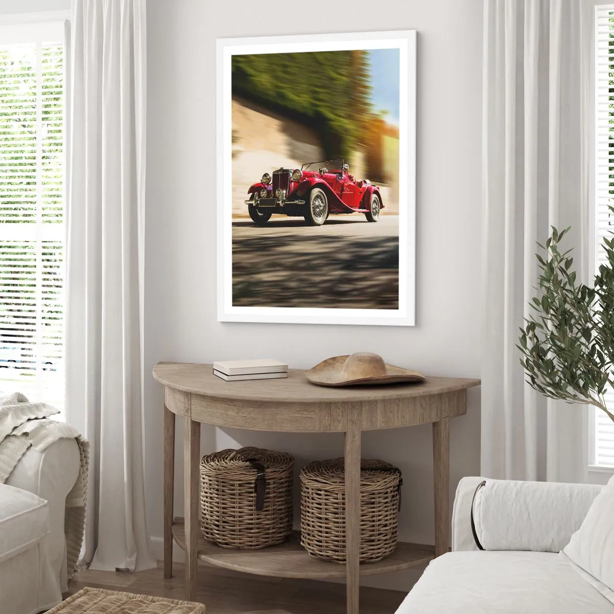 Affisch i vit ram - Vackrare än Nike från Samothrakis - 70x100 cm