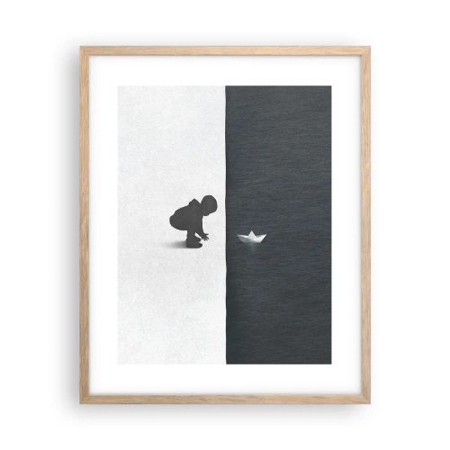 Affisch i ram av ljusek - En stor expedition - 40x50 cm