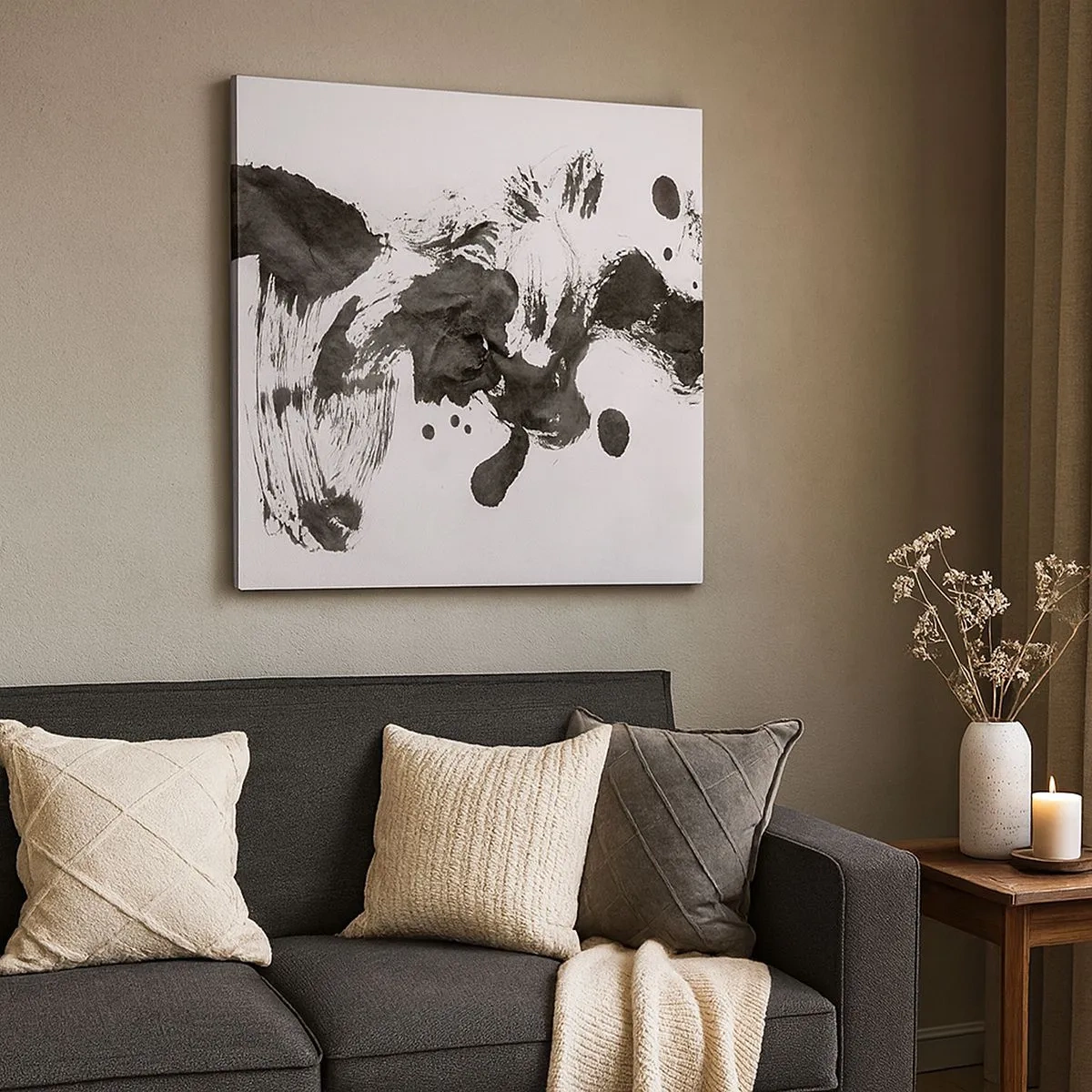 Canvastavla - Bild på duk - En metod i galenskap? - 30x30 cm