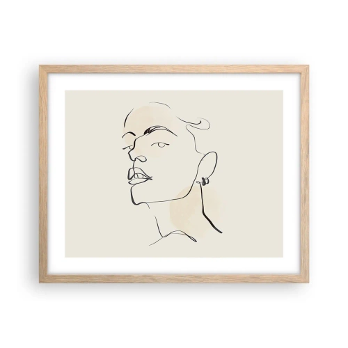 Affisch i ram av ljusek - Stolt blick - 50x40 cm