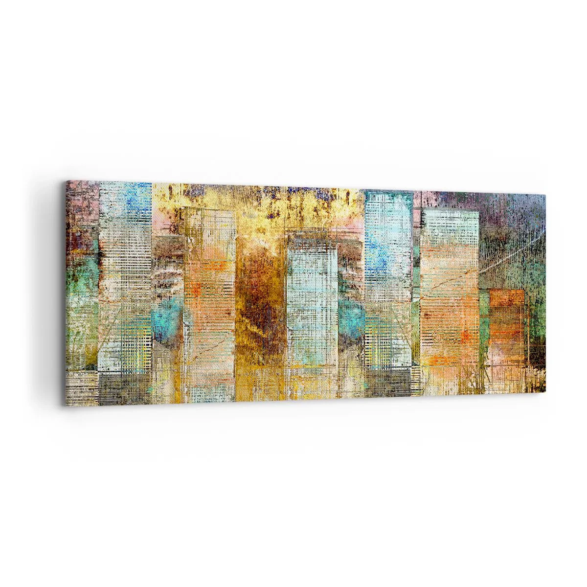 Canvastavla - Bild på duk - Solig metropol - 120x50 cm