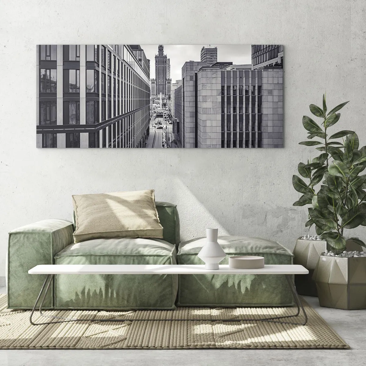 Glastavla - Bild på glas - Warszawadalen - 90x30 cm