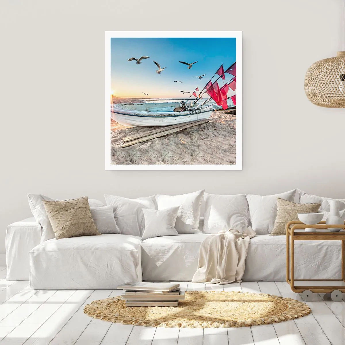 Affisch - Välförtjänt vila - 40x40 cm