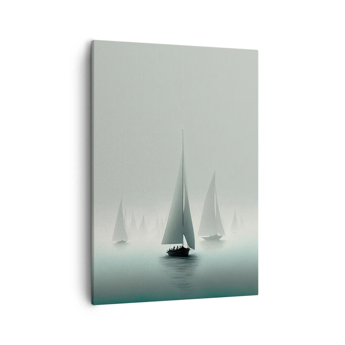 Canvastavla - Bild på duk - Byggd av dimma - 50x70 cm
