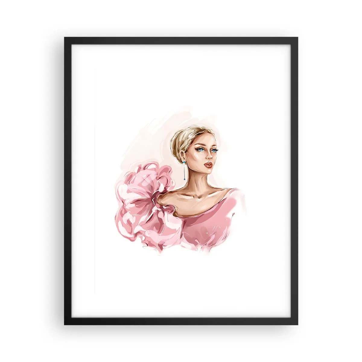 Affisch i svart ram - Som målad... - 40x50 cm