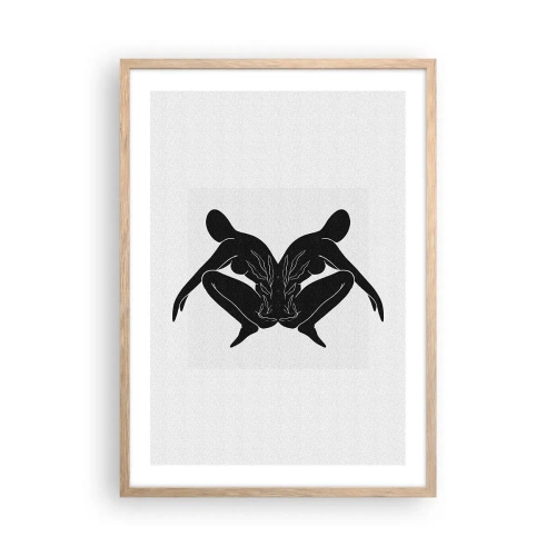 Affisch i ram av ljusek - En delad själ - 50x70 cm