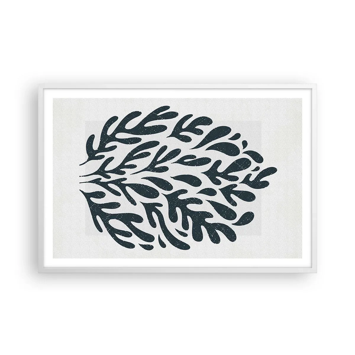 Affisch i vit ram - Naturens former - 91x61 cm