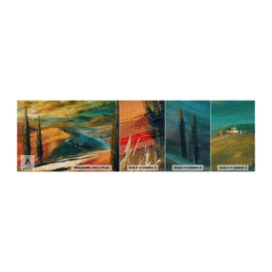 Provbit av fototapet Premium Canvas - Toskanskt landskap - Landskap, Toscana, Resor - 100x30 cm