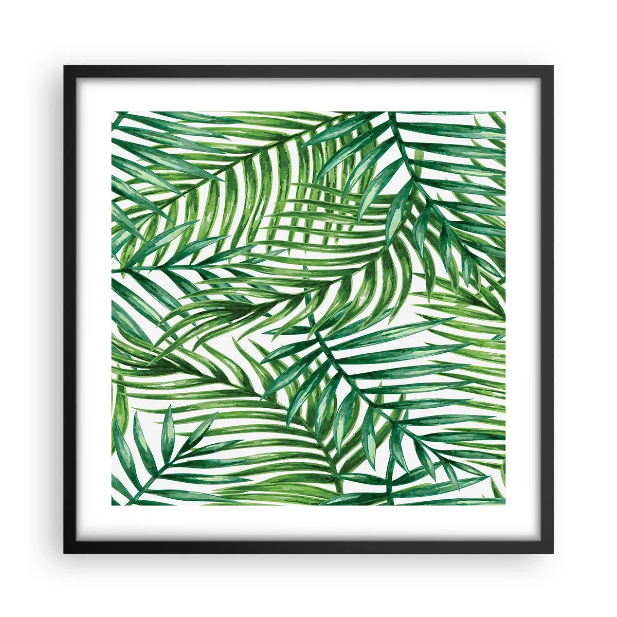 Affisch i svart ram - Under gröna baldakinen - 50x50 cm