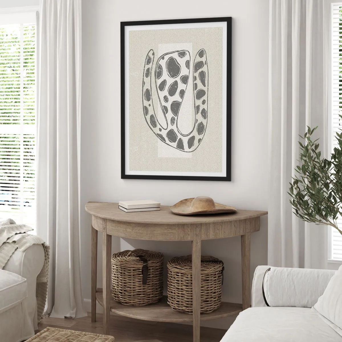 Affisch i svart ram - En bisarr varelse - 61x91 cm