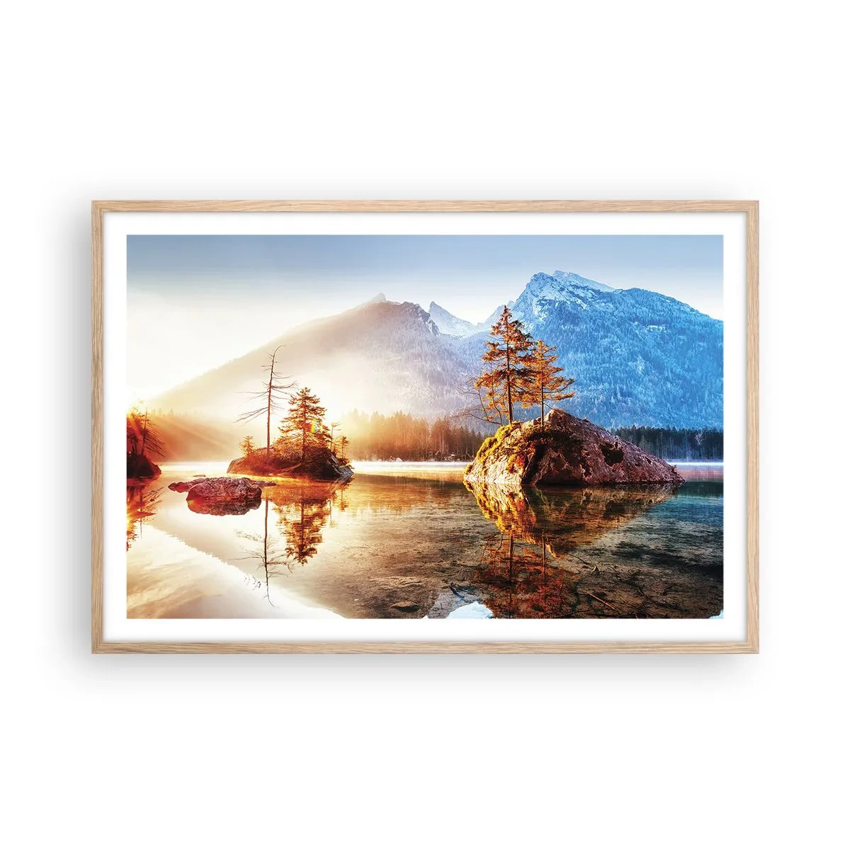 Affisch i ram av ljusek - Naturen i ett nytt ljus - 91x61 cm