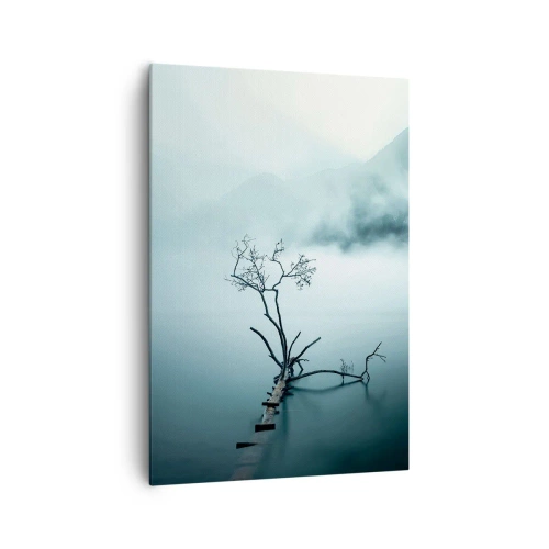 Canvastavla - Bild på duk - Ut ur vatten och dimma - 70x100 cm