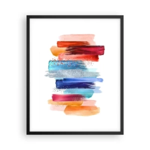 Affisch i svart ram - Upp och ner  - 40x50 cm