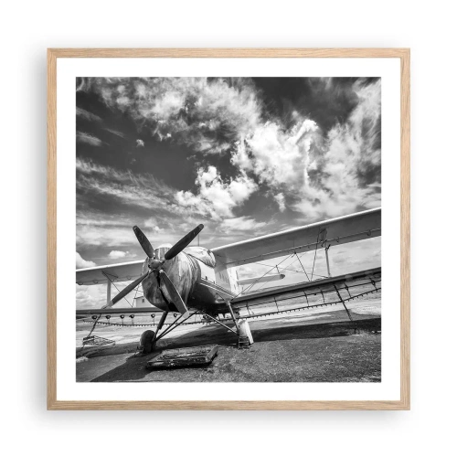 Affisch i ram av ljusek - Jag kan inte vänta! - 60x60 cm