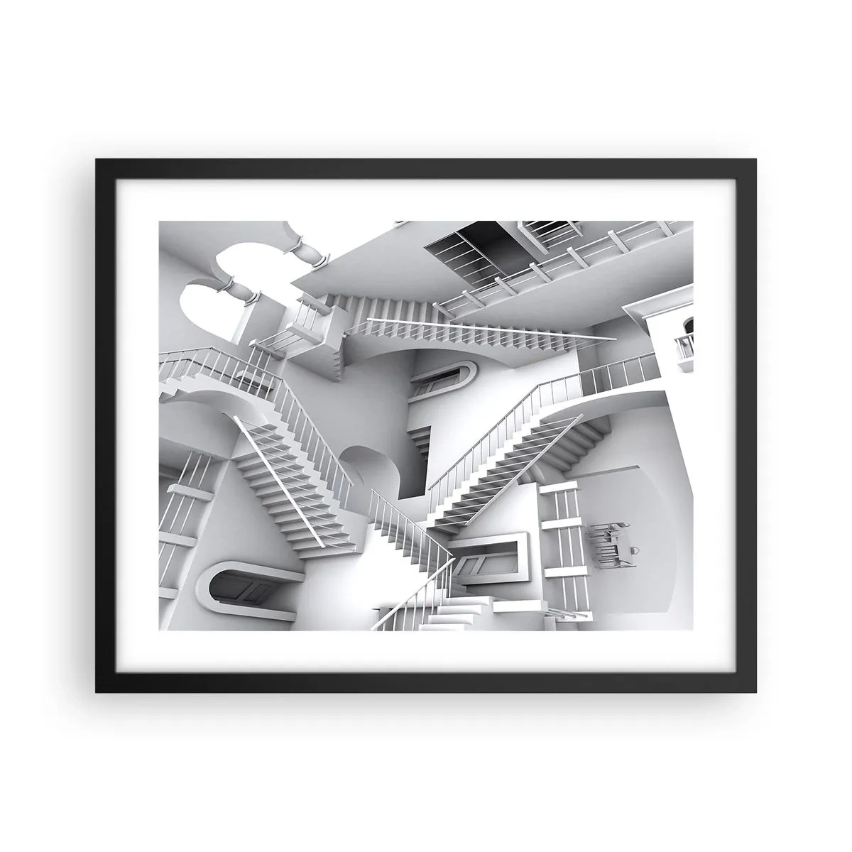 Affisch i svart ram - Rummets paradoxer - 50x40 cm