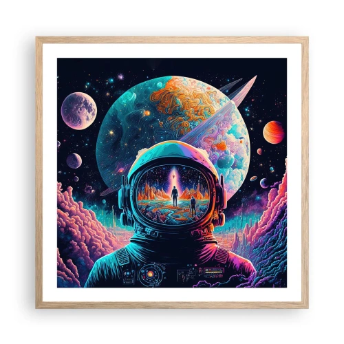 Affisch i ram av ljusek - Filosofer har aldrig drömt - 60x60 cm
