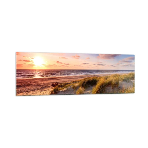 Glastavla - Bild på glas - Luften luktar sommar - 160x50 cm