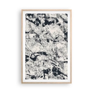 Affisch i ram av ljusek - Motsatsernas interpenetration - 61x91 cm