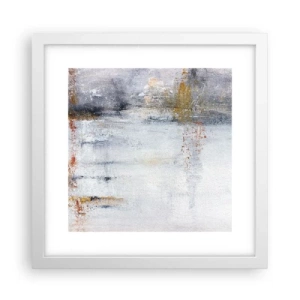 Affisch i vit ram - Bakom luftridån - 30x30 cm